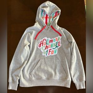 Hallmark Channel Number One Fan Gray Hoodie (Medium)